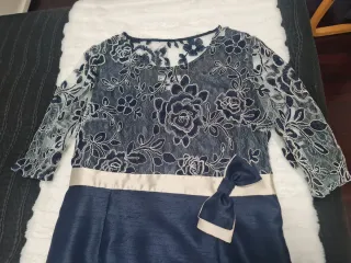 Vestido fiesta azul talla 46