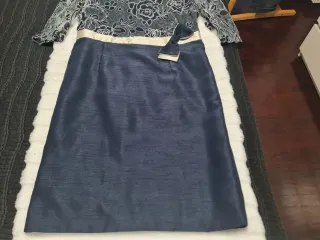 Vestido fiesta azul talla 46