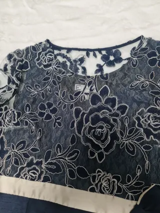 Vestido fiesta azul talla 46