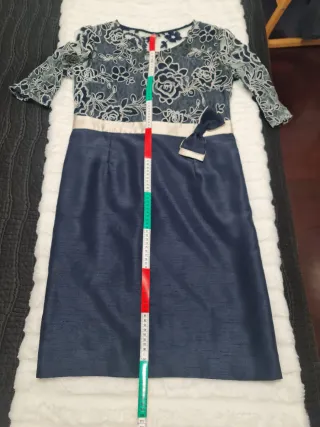 Vestido fiesta azul talla 46