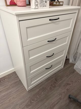 Cómoda 4 cajones IKEA SONGESAND Blanca