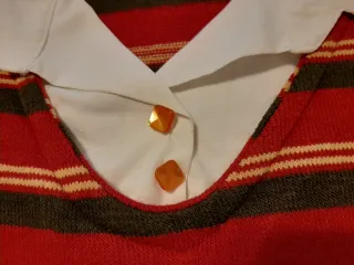 Top vintage de rayas, manga 3/4, talla XS