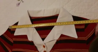 Top vintage de rayas, manga 3/4, talla XS