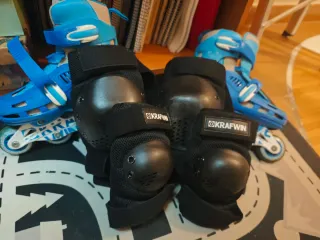 Patines en línea ajustables niño/niña + protección