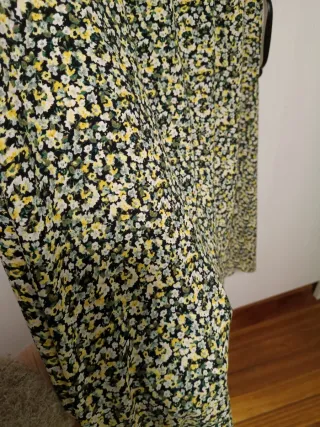 Vestido H&M floral verde talla 44