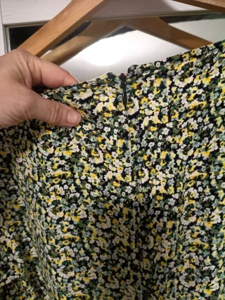 Vestido H&M floral verde talla 44