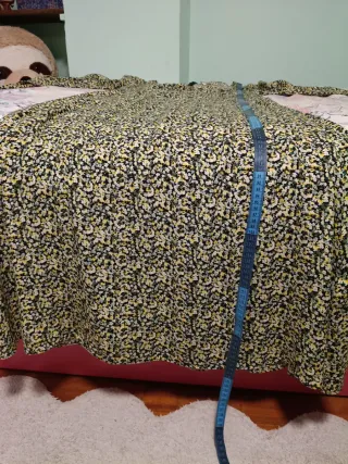 Vestido H&M floral verde talla 44