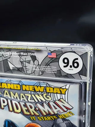 Amazing Spider-Man #546 EGC 9.6 Brand New Day KEY