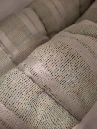 Colcha 135cm verde y multicolor