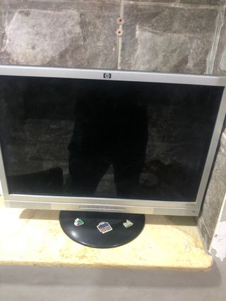 Monitor HP Plata y Negro
