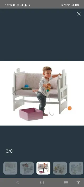 Minicuna colecho Allegra blanca