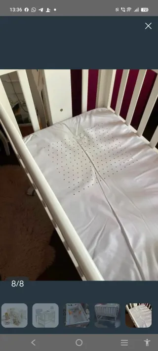 Minicuna colecho Allegra blanca