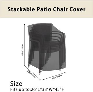 Funda para Sillas Apilables de Jardin 210D Oxford