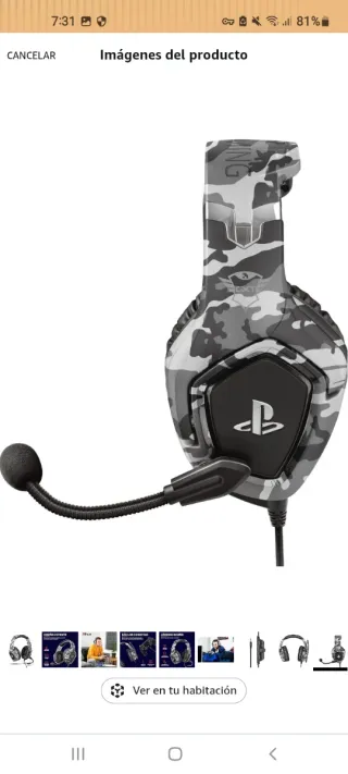 Auriculares Gaming Trust Forze PS4/PS5 Camuflaje