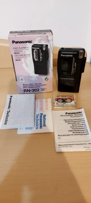 Registratore Microcassette Panasonic RN-302 Nero