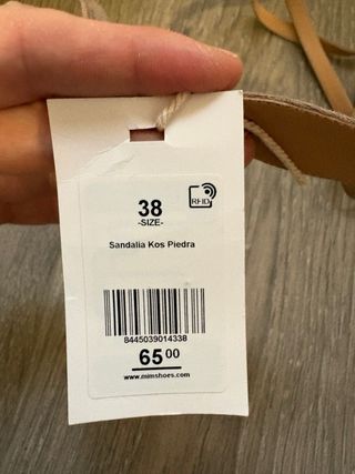 Sandalias plataforma MIM Shoes. Color piedra.