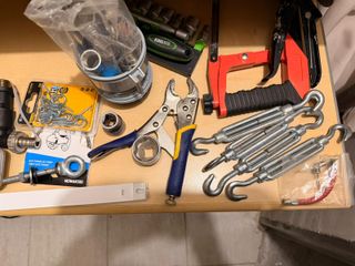 Lote herramientas + taladro + caja
