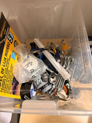 Lote herramientas + taladro + caja