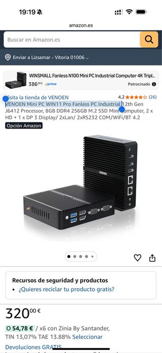 VENOEN Mini PC WIN11 Pro Industrial