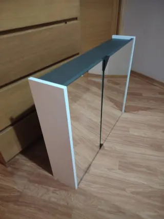 Armario baño, 2 puertas de espejo. Gabinete