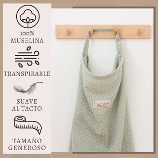Bisoo Grembiule per Allattamento 100% Muselina - Sciarpa