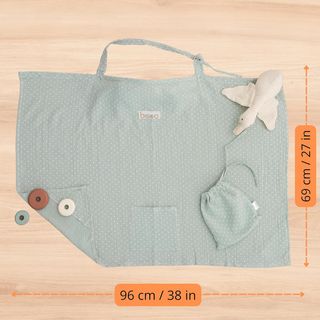Bisoo Grembiule per Allattamento 100% Muselina - Sciarpa