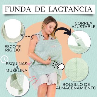 Bisoo Grembiule per Allattamento 100% Muselina - Sciarpa