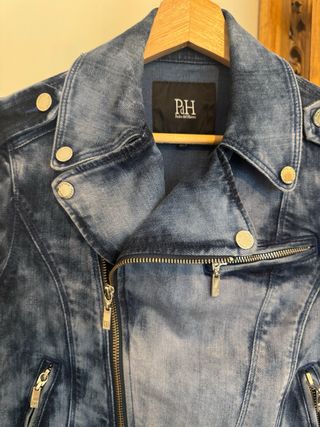 Chaqueta Biker Vaquera Pedro del Hierro Talla 36