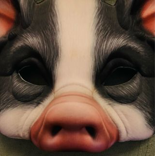 Máscara realista de cerdo para disfraz