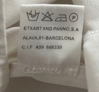 Top asimétrico algodón blanco T.36-38