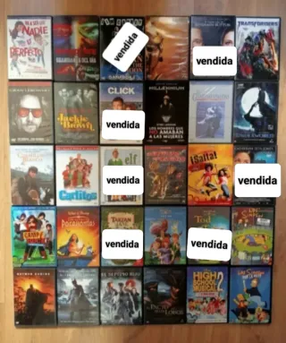 Películas DVD a 2€ cada una