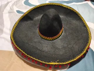 Sombrero Mariachi Negro/para niño 10 a  12 años