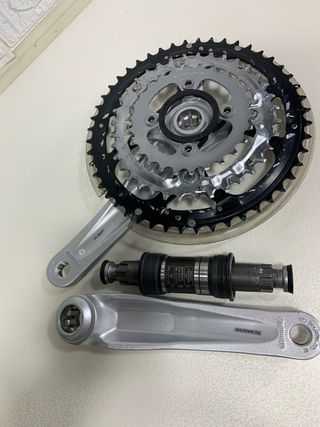 Shimano Bielas, Desviador, Mando y Pedalier