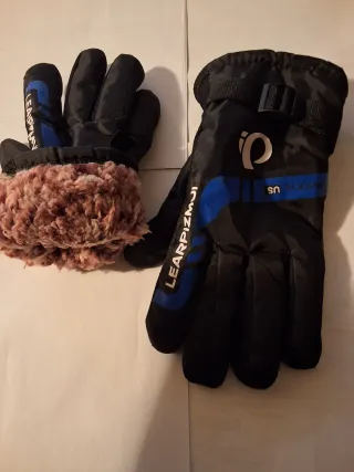 Guanti invernali Unisex Nero/Blu