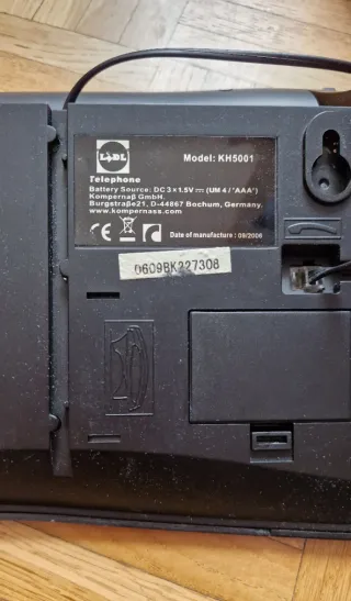 Telefono fisso analogico Bench nero