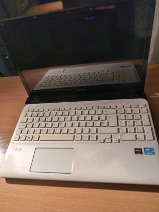 Portátil Sony VAIO SVE1513F4E Plata/Blanco