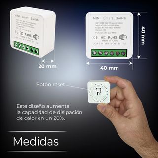 LED ATOMANT Modulo Rele Mini Interruptor WiFi, CON
