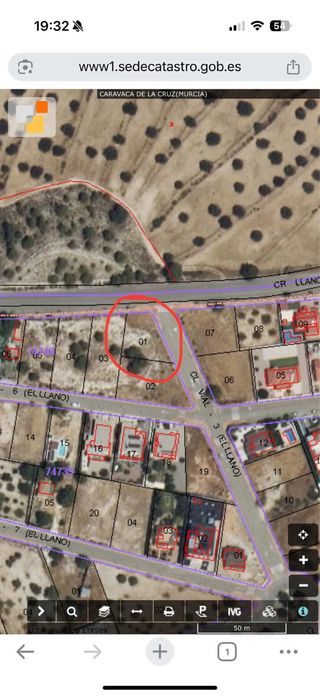 Parcela en El Llano Caravaca de la Cruz