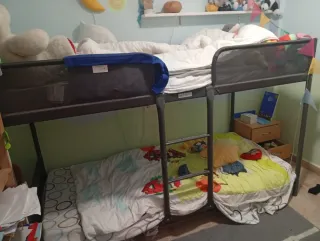 Litera Metal Ikea + 2 Colchones