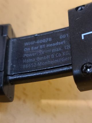 Auricular Thomson WHP-6007B Bluetooth. Negro