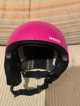 Casco de esquí rosa Wedze