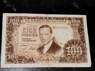 Billete 100 pesetas Banco de España 1953