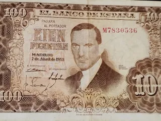 Billete 100 pesetas Banco de España 1953