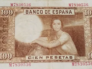 Billete 100 pesetas Banco de España 1953