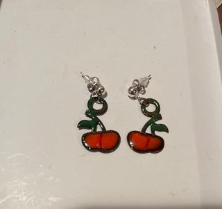 Pendientes señora de esmalte al fuego