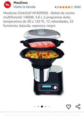 Robot de cocina Moulinex ClickChef HF4SPR30