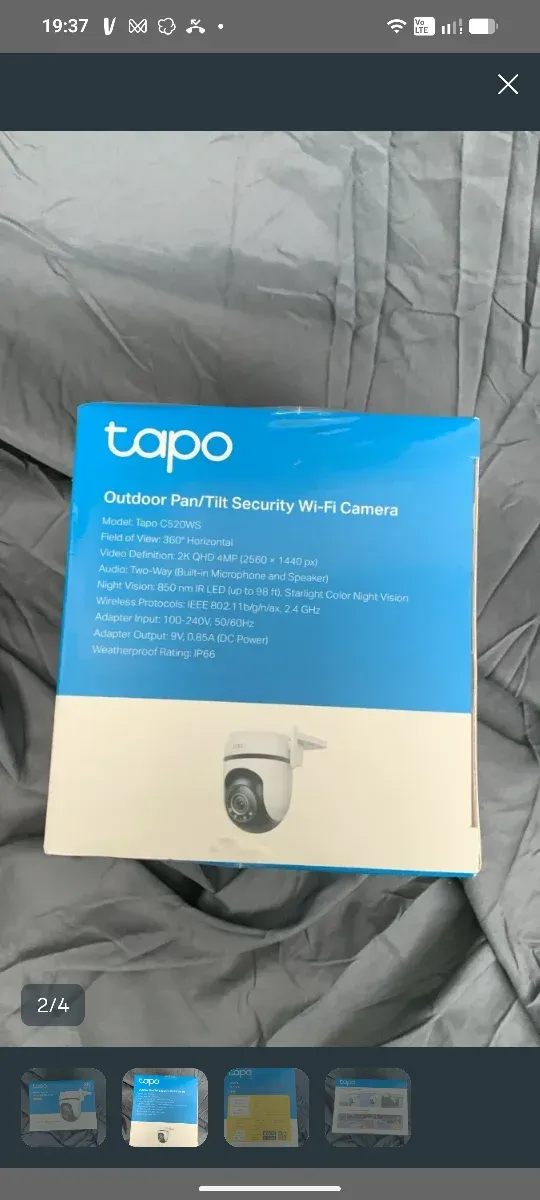 Tapo C520WS Cámara Vigilancia Wi-Fi Exterior 2K QH