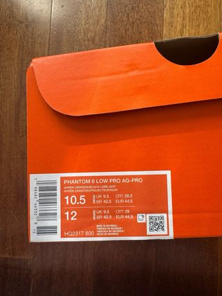 Nike Phantom 6 Low Pro AG-Pro Verde Naranja