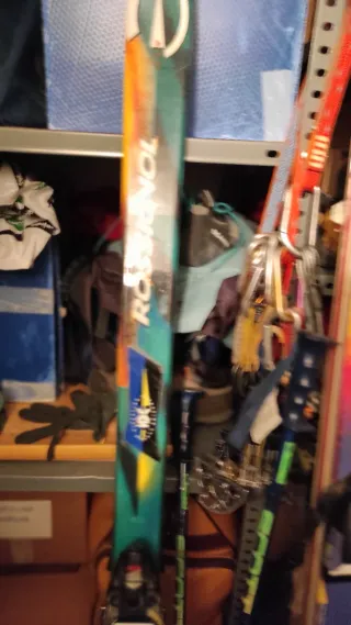 Lote 4 pares esquís vintage