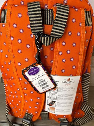 Mochila Santoro Gorjuss Naranja y Morado